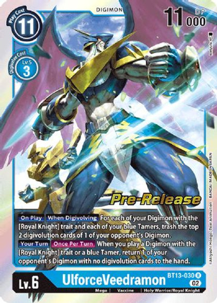 BT13-030R UlforceVeedramon (Prerelease Stamp) (Foil)