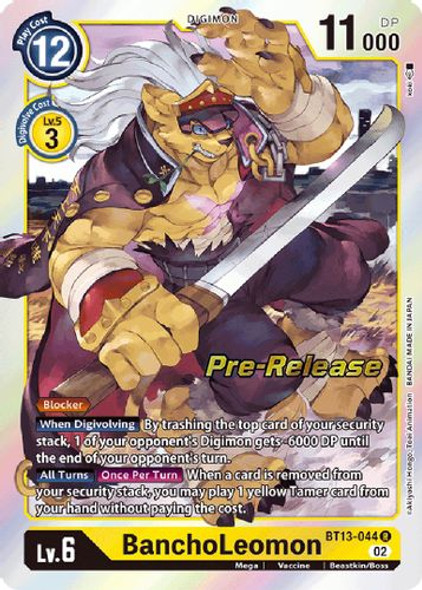 BT13-044R BanchoLeomon (Prerelease Stamp) (Foil)