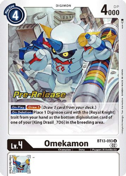 BT13-093U Omekamon (Prerelease Stamp) (Foil)