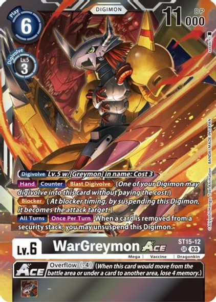 ST15-12 WarGreymon Ace (Box Topper) (Foil)