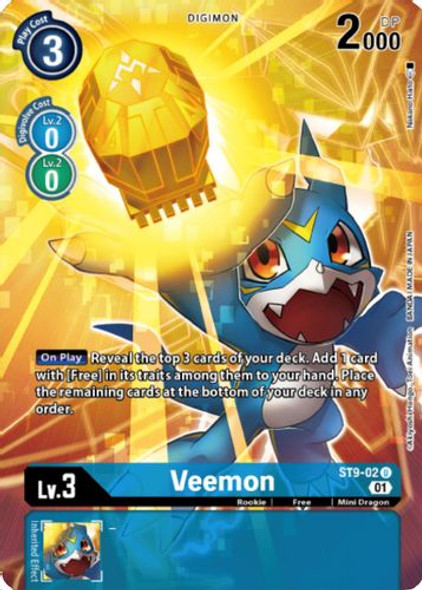 ST09-02U Veemon (Digimon Royal Knights Card Set) (Foil)