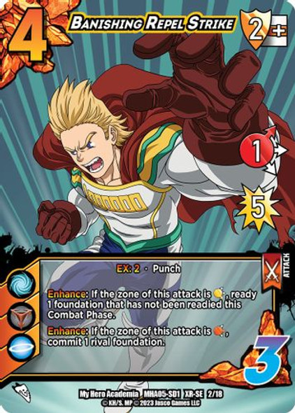 MHA05-SD1-02/18XR Banishing Repel Strike (Foil)