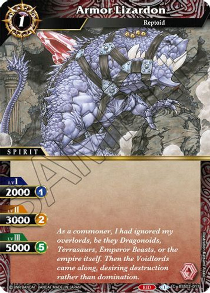 BSS02-017C Armor Lizardon (Foil)