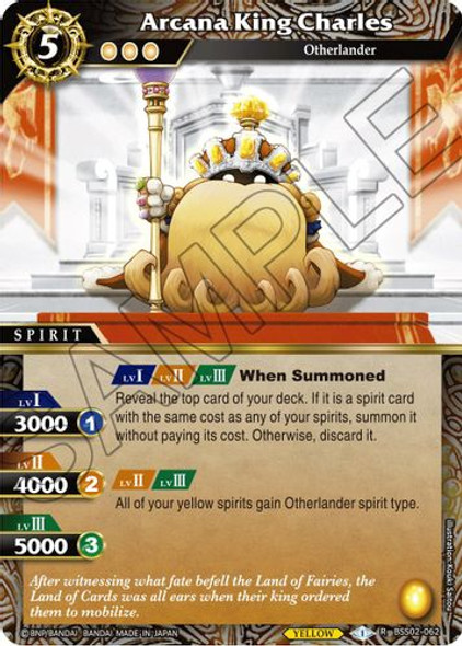 BSS02-062R Arcana King Charles (Foil)