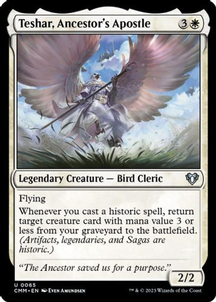 CMM-0065U Teshar, Ancestor's Apostle (Foil)