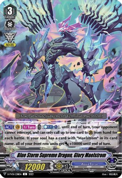 D-PV01/238EN Blue Storm Supreme Dragon, Glory Maelstrom