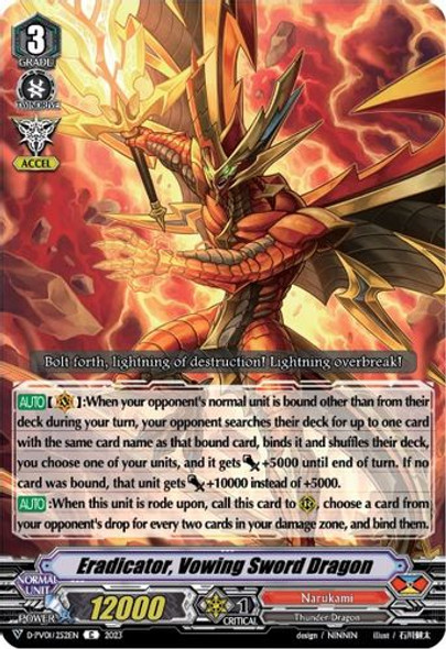 D-PV01/252EN Eradicator, Vowing Sword Dragon