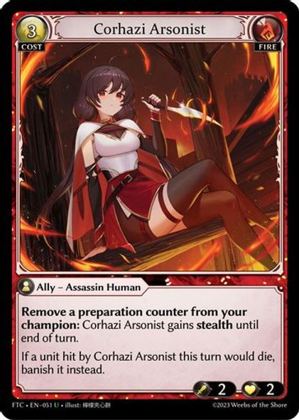 GA02-FTC1st-EN-051U Corhazi Arsonist (Foil)