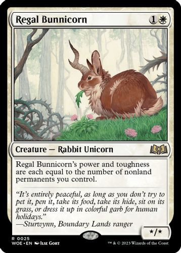 WOE-0025R Regal Bunnicorn