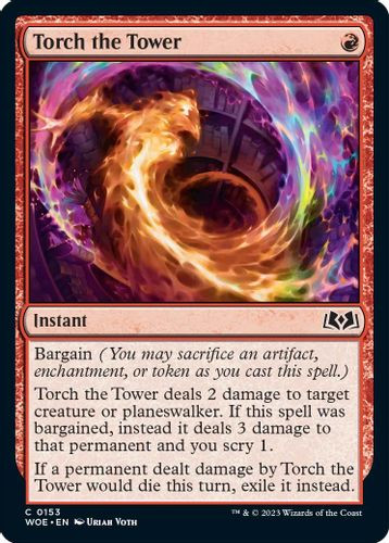 WOE-0153C Torch the Tower (Foil)