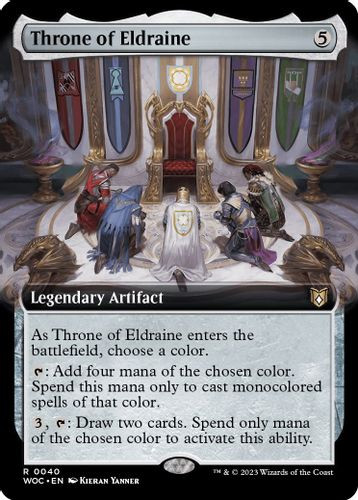 WOC-0040R Throne of Eldraine (Extended Art) (Foil)