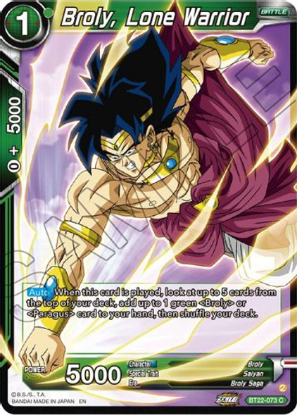 BT22-073C Broly, Lone Warrior