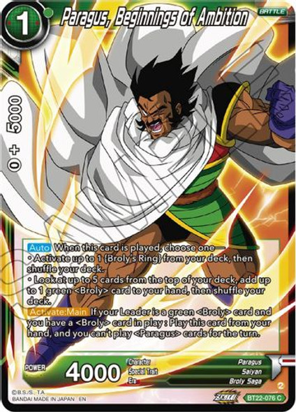 BT22-076C Paragus, Beginnings of Ambition (Foil)