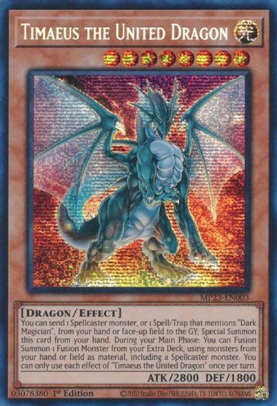 MP23-EN003 Timaeus the United Dragon (Prismatic Secret Rare) <1st>
