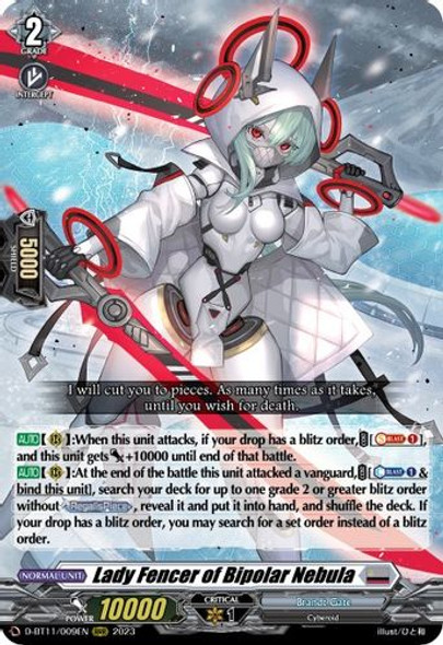 D-BT11/009EN RRR Lady Fencer of Bipolar Nebula