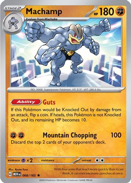 [SV03a][MEW-068/165](R) Machamp (Reverse Holo)