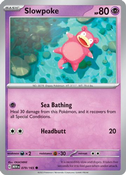 SV3A-MEW-EN-079/193C Slowpoke (Reverse Holo)