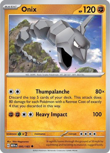 [SV03a][MEW-095/165](UC) Onix (Reverse Holo)