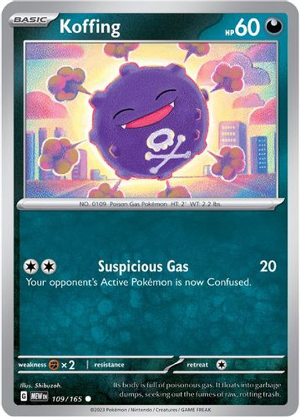 SV3A-MEW-EN-109/193C Koffing (Reverse Holo)