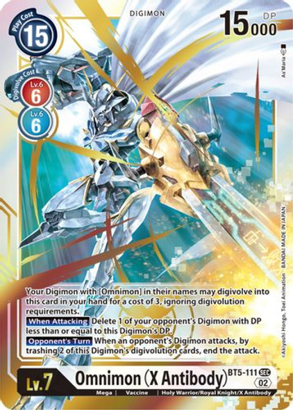 BT05-111SEC Omnimon (X Antibody) (RB01 Reprint) (Foil)