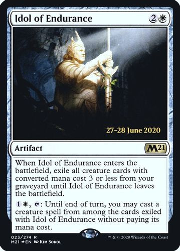 Prerelease Stamped - Idol of Endurance-023R (Foil)