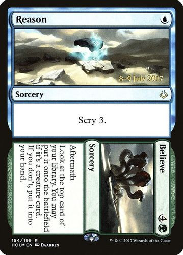 Prerelease Stamped - Reason // Believe-154R (Foil)