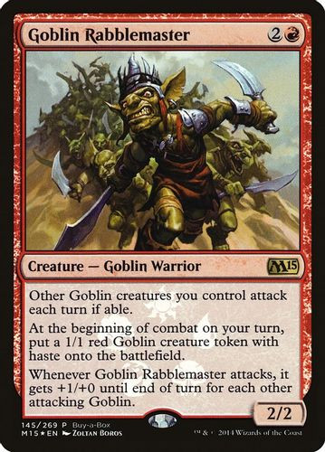 Buy-A-Box Promos - Goblin Rabblemaster-145R (Foil)