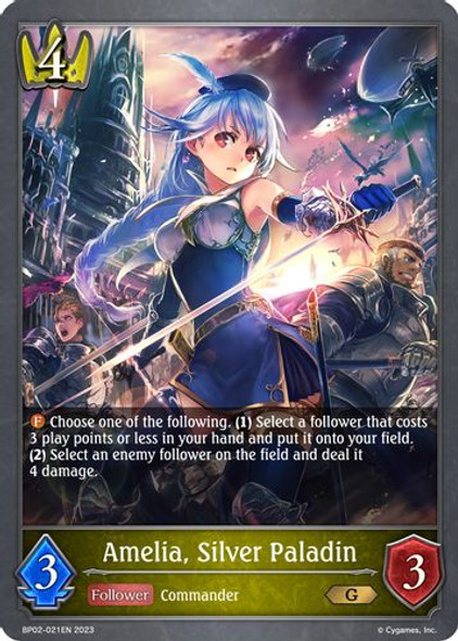 [BP02-021EN](G) Amelia, Silver Paladin