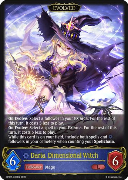 BP02-036EN L Daria, Dimensional Witch (Evolved)