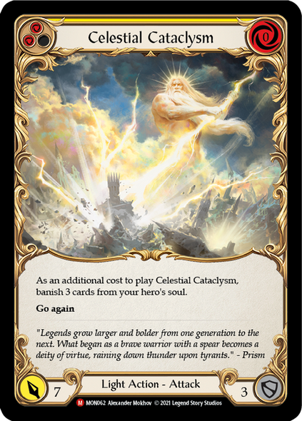 FAB04 MON-062M Celestial Cataclysm (yellow) (1st ed)