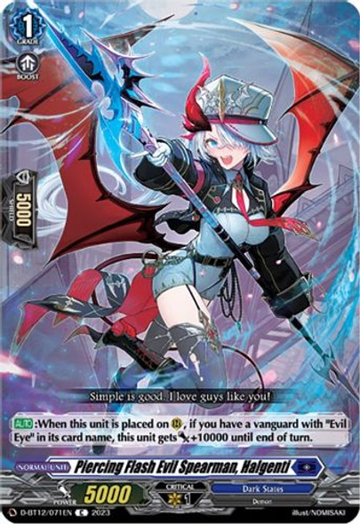 D-BT12/071EN C Piercing Flash Evil Spearman, Halgenti