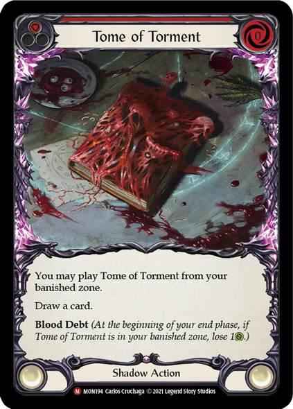 FAB04 MON-194M Tome of Torment (red) (1st ed)