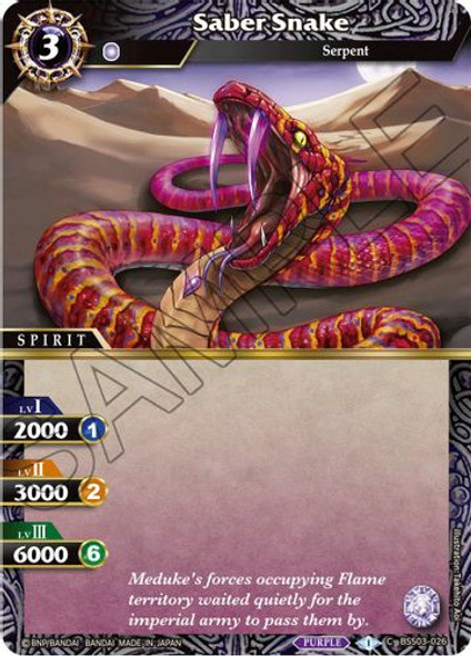 BSS03-026C Saber Snake (Foil)