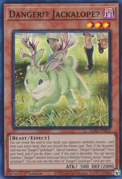 RA01-EN013 Danger!? Jackalope? (Prismatic Collector’s Rare) <1st>