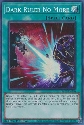 RA01-EN060 Dark Ruler No More (Prismatic Collector’s Rare) <1st>