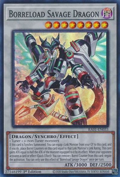 RA01-EN033 Borreload Savage Dragon (Platinum Secret Rare) <1st>