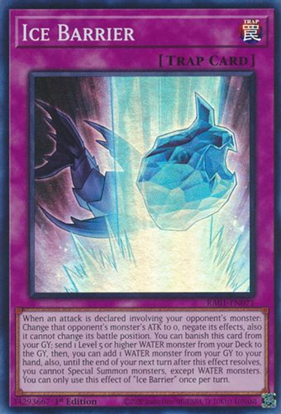 RA01-EN071 Ice Barrier (Quarter Century Secret Rare) <1st>