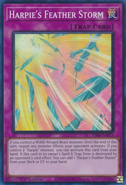 RA01-EN073 Harpie's Feather Storm (Quarter Century Secret Rare) <1st>