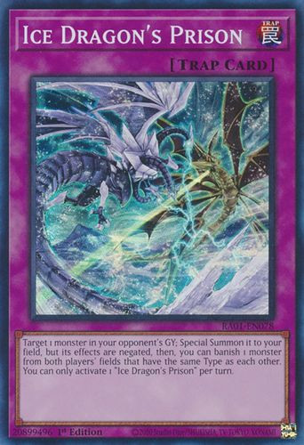 RA01-EN078 Ice Dragon's Prison (Quarter Century Secret Rare) <1st>