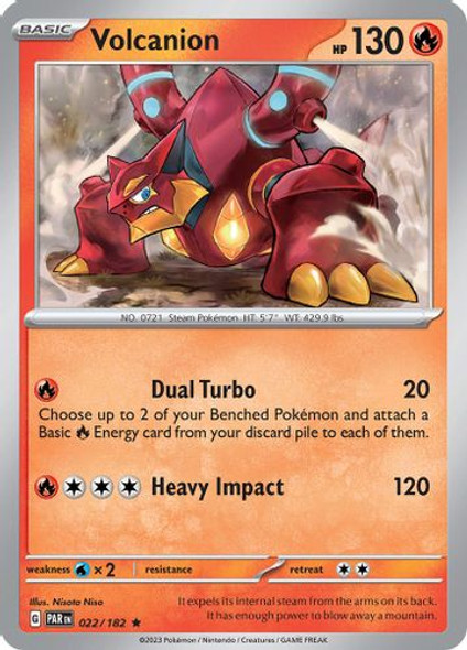 SV04-PAR-EN-022/182R Volcanion (Reverse Holo)