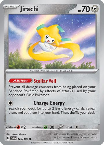 SV04-PAR-EN-126/182C Jirachi (Reverse Holo)