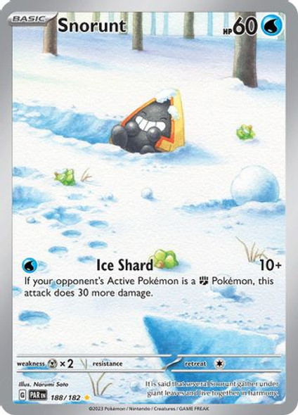 SV04-PAR-EN-188/182GR Snorunt (Holo)