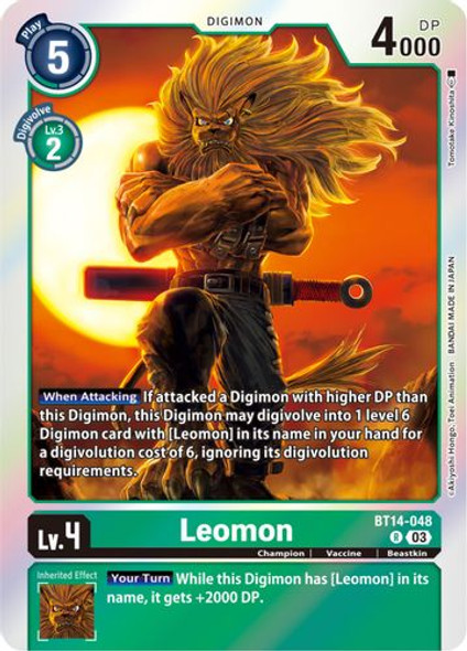 BT14-048R Leomon (Foil)