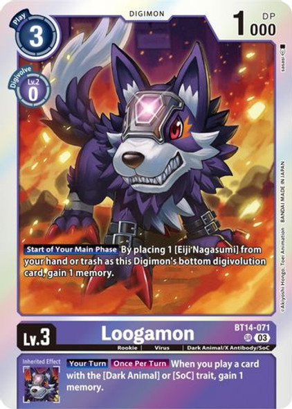 BT14-071SR Loogamon (Foil)