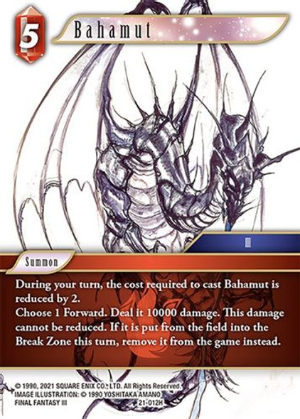 FF21-012H Bahamut (Foil)