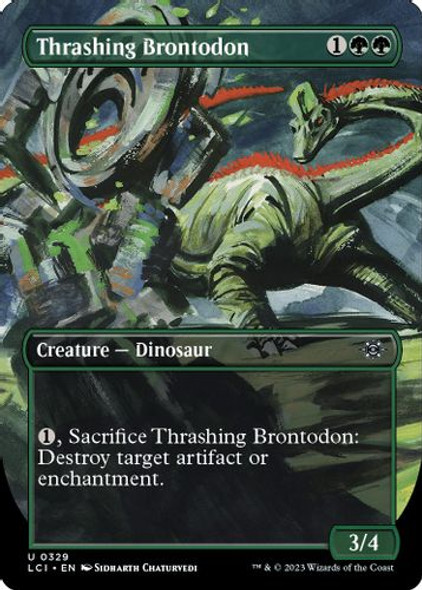 LCI-0329U Thrashing Brontodon (Borderless) (Foil)