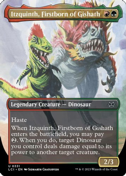 LCI-0331U Itzquinth, Firstborn of Gishath (Borderless) (Foil)