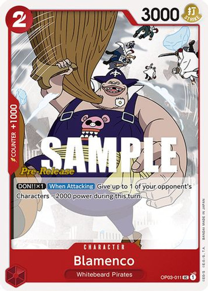 OP03-011UC Blamenco (Prerelease Stamp)