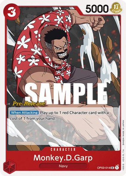 OP03-014UC Monkey.D.Garp (Prerelease Stamp)