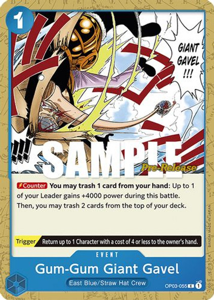 OP03-055C Gum-Gum Giant Gavel (Prerelease Stamp)